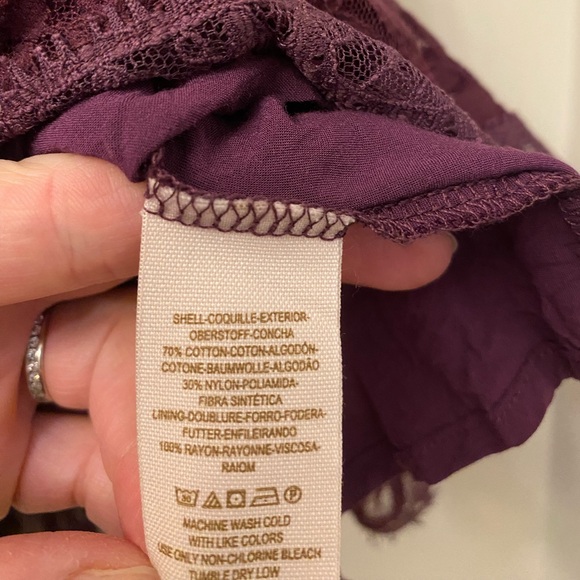 Free People Queens Love Lace Dress Plum Burgundy Medium - Picture 7 of 15